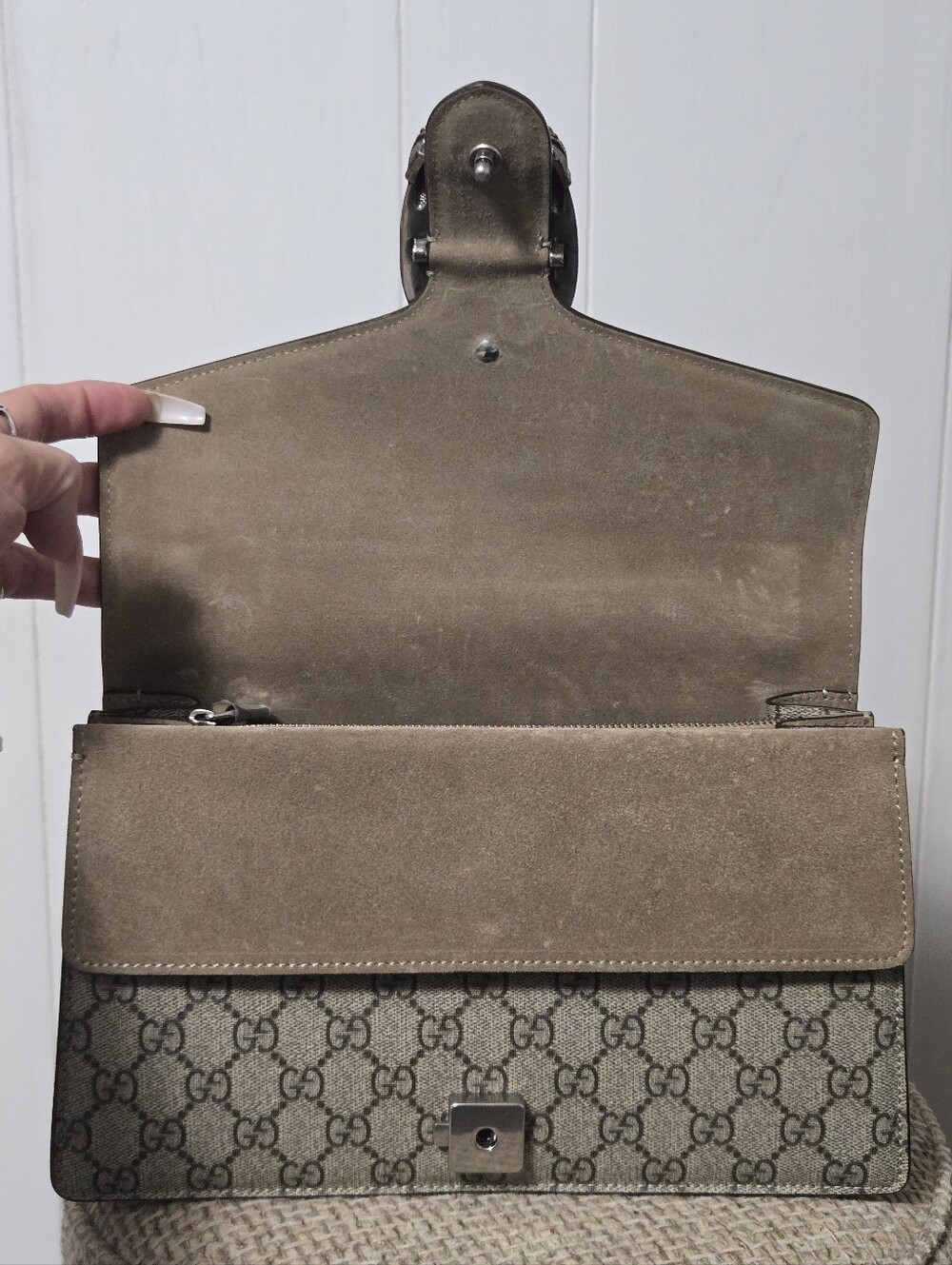 New Beige Dionysus Style Shoulder Bag Unbranded READ DESCRIPTION - Picture 6 of 12